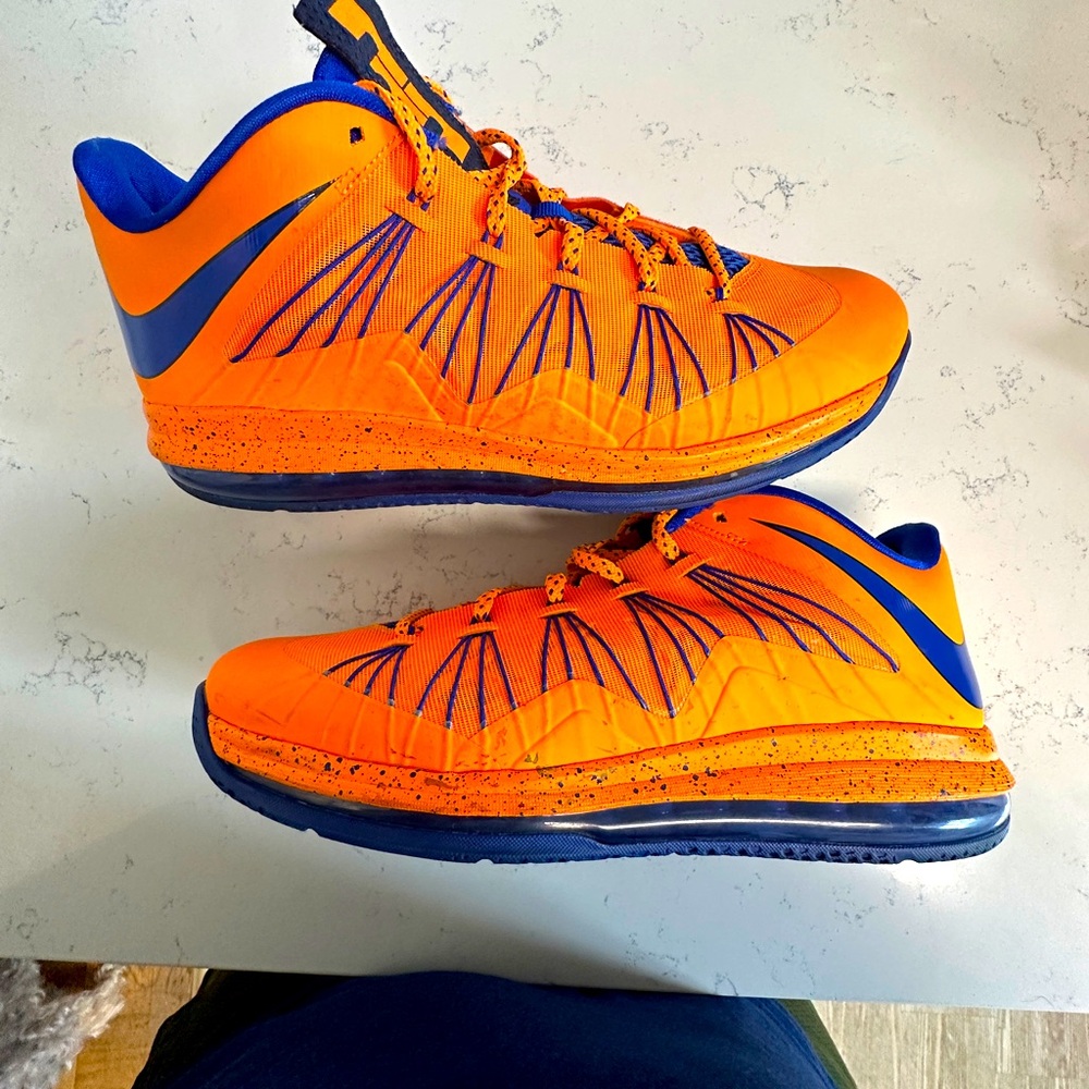 Vibrant Orange and Blue Men's Nike LeBron James 579765-800 vintage